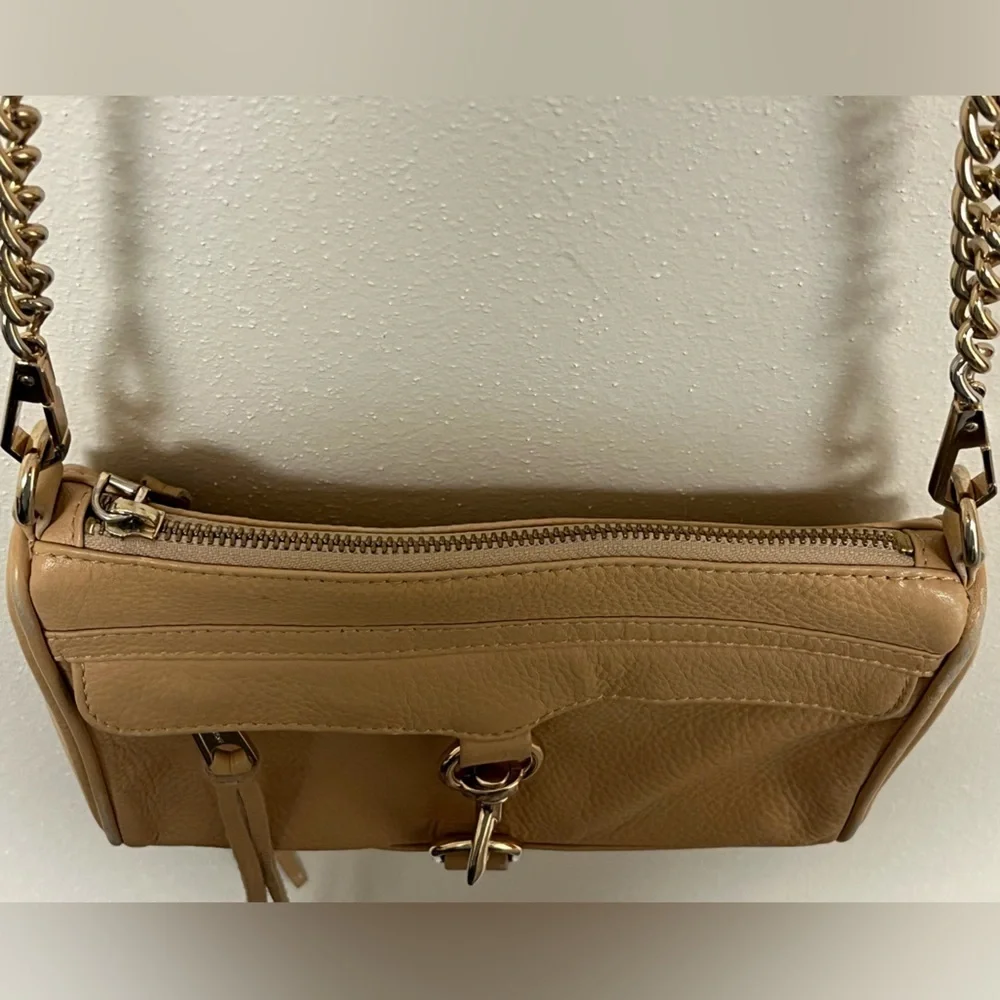 Rebecca Minkoff Leather Mini M.A.C. Bag in Camel